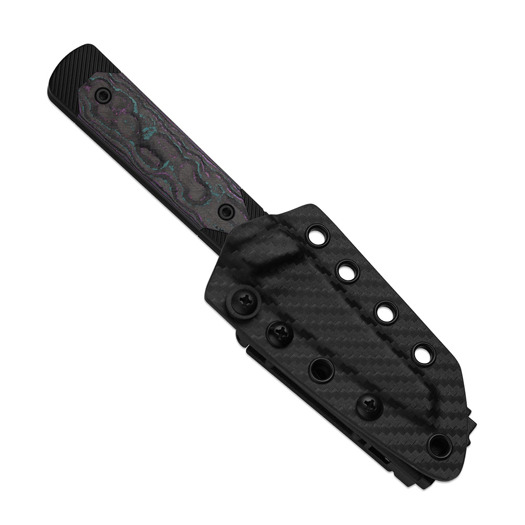 Kizer Cutlery Hallow 10V peilis, Black Aluminum & Jazzy Camo Carbon