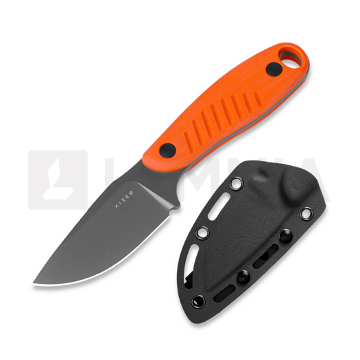 Kizer Cutlery Hare D2 סכין, Orange G-10