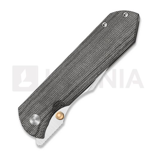 Navaja Kizer Cutlery Harpoon Fold Elmax, Gray Titanium & Black Norplex UltreX, Satin