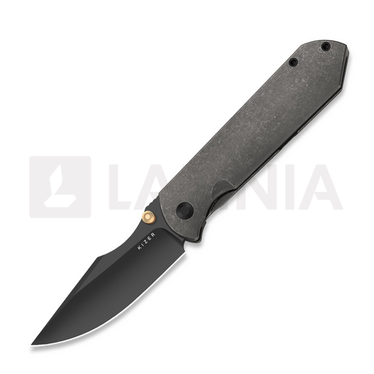 Skladací nôž Kizer Cutlery Harpoon Fold Elmax, Gray Titanium, DLC