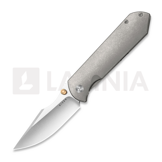 Skladací nôž Kizer Cutlery Harpoon Fold Elmax, Gray Titanium, Stonewash/Satin