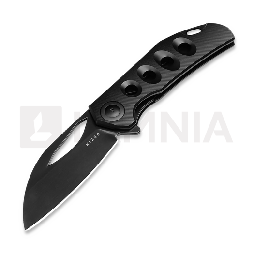 Складной нож Kizer Cutlery Hawk, Black Titanium, Polished DLC