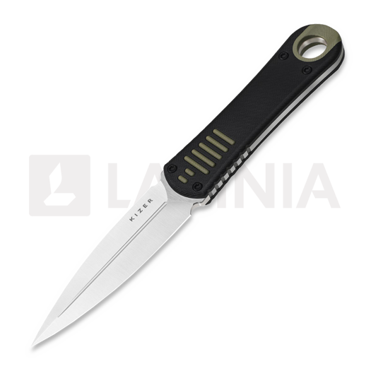 กริช Kizer Cutlery Hidden Agenda AEB-L, Black & Green G-10