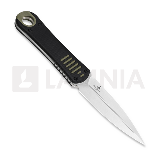 Kizer Cutlery Hidden Agenda AEB-L tőr, Black & Green G-10