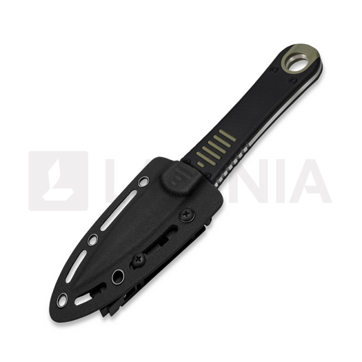 Kizer Cutlery Hidden Agenda AEB-L tőr, Black & Green G-10