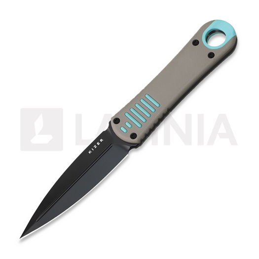 Кинжал Kizer Cutlery Hidden Agenda AEB-L, Grey & Blue G-10