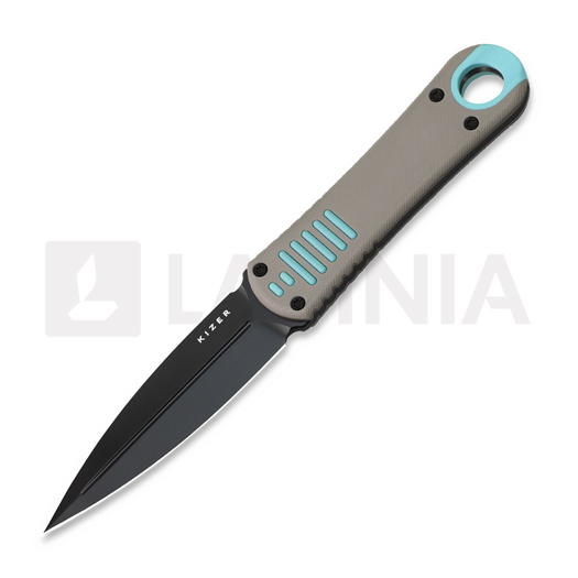 Kizer Cutlery Hidden Agenda AEB-L 단검, Grey & Blue G-10