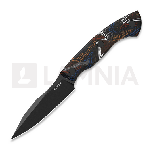 Нож Kizer Cutlery Hissbite 3V, Multicolor Damascus G-10