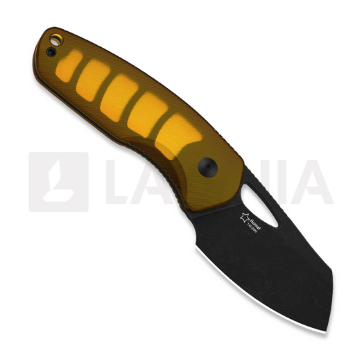 Kizer Cutlery Hornet 14C28N peilis, Amber PEI, Black PVD & Stonewash