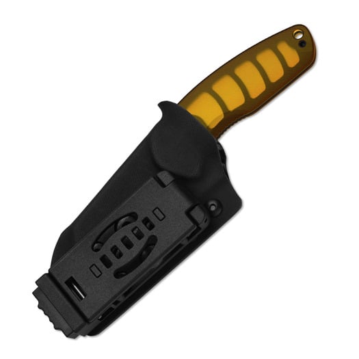 Couteau Kizer Cutlery Hornet 14C28N, Amber PEI, Black PVD & Stonewash