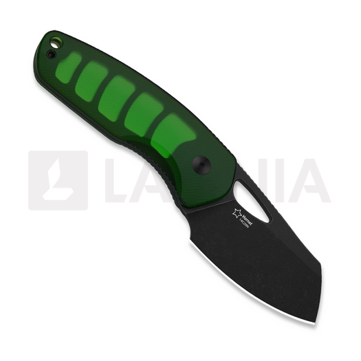 Kizer Cutlery Hornet 14C28N peilis, Green Acrylic, Black PVD & Stonewash
