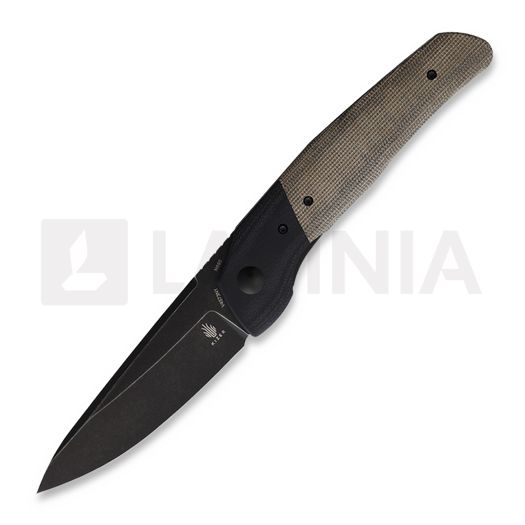 Kizer Cutlery In Yan Black And Green folding knife