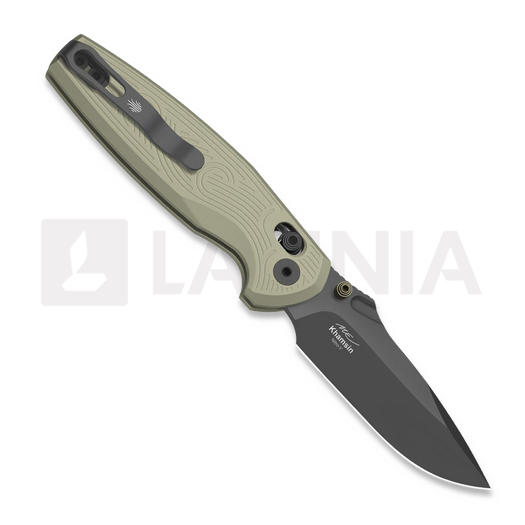 Складной нож Kizer Cutlery Khamsin Nitro-V, Patterned Sand Aluminum, Stonewash Gray PVD