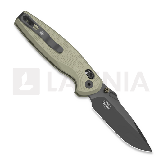 Складной нож Kizer Cutlery Khamsin Nitro-V, Patterned Sand Aluminum, Stonewash Gray PVD