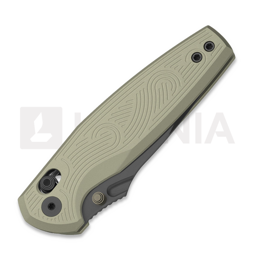Складной нож Kizer Cutlery Khamsin Nitro-V, Patterned Sand Aluminum, Stonewash Gray PVD