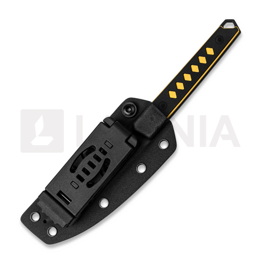 Kizer Cutlery Kwaiken Nitro-V peilis, Black & Yellow G-10