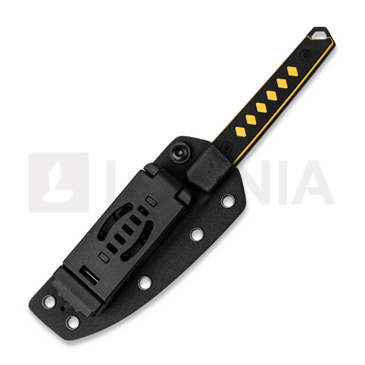 Coltello Kizer Cutlery Kwaiken Nitro-V, Black & Yellow G-10