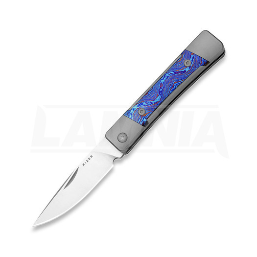 Kizer Cutlery Little Grand folding knife, Gray Titanium & Timascus, Satin