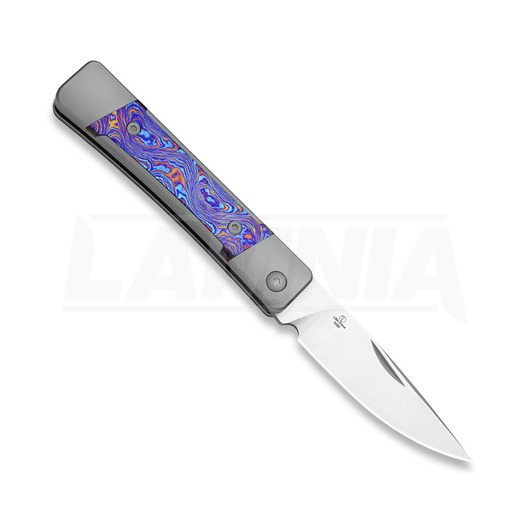Couteau pliant Kizer Cutlery Little Grand, Gray Titanium & Timascus, Satin