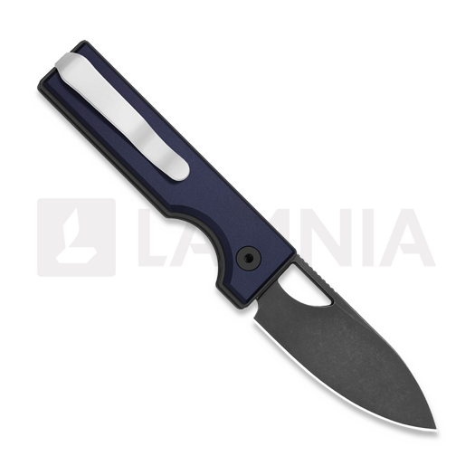 Kizer Cutlery Little Ringbo AEB-L folding knife, Blue Aluminum, Gray Stonewash
