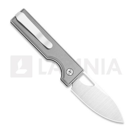 Kizer Cutlery Little Ringbo AEB-L kääntöveitsi, Gray Aluminum, Satin