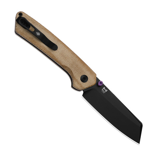 Kizer Cutlery Madrac 14C28N foldekniv, Brown Norplex Ultrex, Black PVD