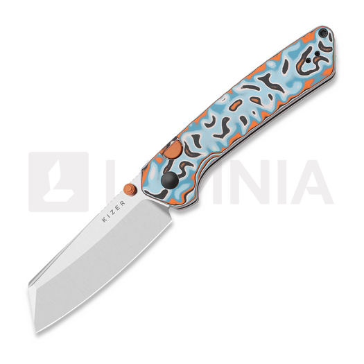 Складной нож Kizer Cutlery Madrac 14C28N, Multicolor Vortex Micarta, Satin
