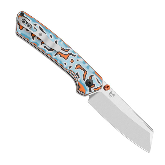 Coltello pieghevole Kizer Cutlery Madrac 14C28N, Multicolor Vortex Micarta, Satin