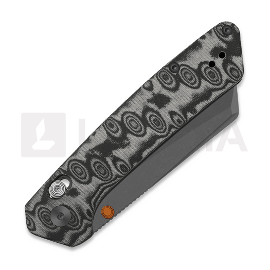 Kizer Cutlery Madrac CL AirTi M390 vouwmes, Black & Gray Vortex Micarta, Stonewash PVD
