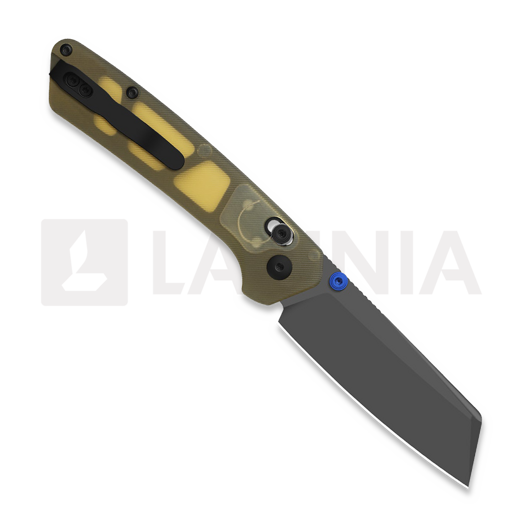 Kizer Cutlery Madrac CL AirTi M390 vouwmes, Yellow PEI, Matte DLC Ultra
