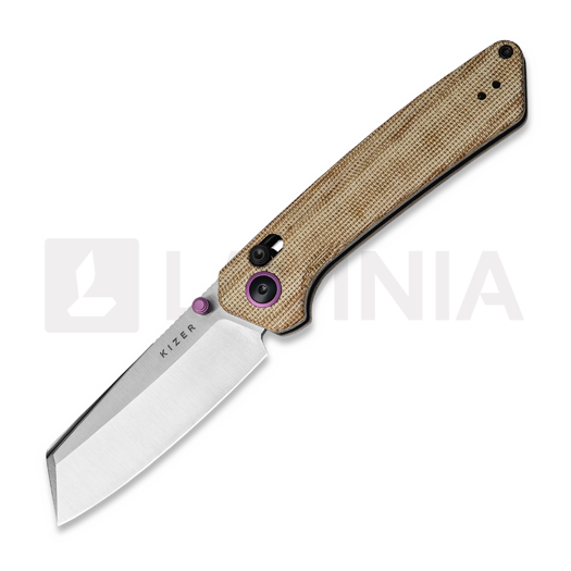 Kizer Cutlery Madrac Nitro-V, Brown Micarta
