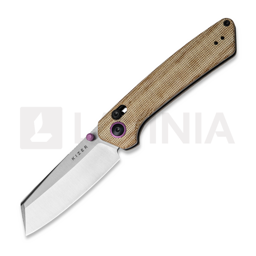 Kizer Cutlery Madrac Nitro-V, Brown Micarta