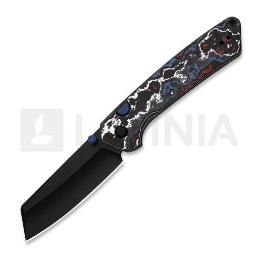 Kizer Cutlery Madrac S45VN folding knife, Nebula Fat Carbon, Matte DLC Ultra