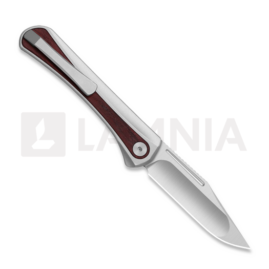 Kizer Cutlery Melody S35VN foldekniv, Gray Aluminum & Panama Rosewood, Satin