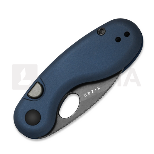 Kizer Cutlery Microbe 14C28N foldekniv, Blue Aluminum, Stonewashed