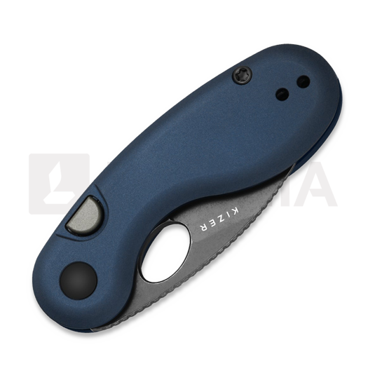Kizer Cutlery Microbe 14C28N sulankstomas peilis, Blue Aluminum, Stonewashed