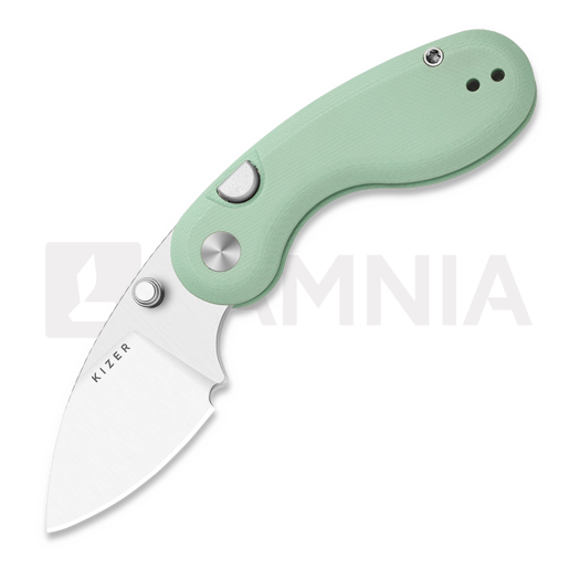 Kizer Cutlery Microbe 14C28N fällkniv, Light Green G-10, Satin