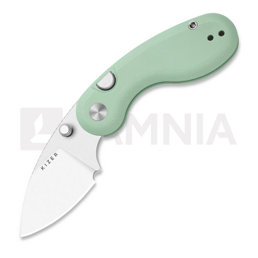 Kizer Cutlery Microbe 14C28N סכין מתקפלת, Light Green G-10, Satin