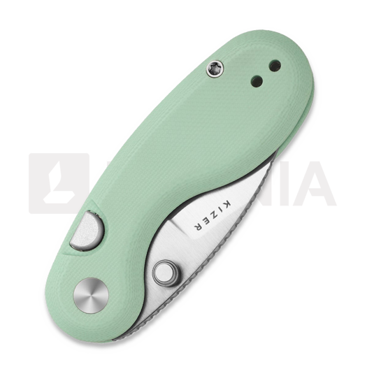 Coltello pieghevole Kizer Cutlery Microbe 14C28N, Light Green G-10, Satin