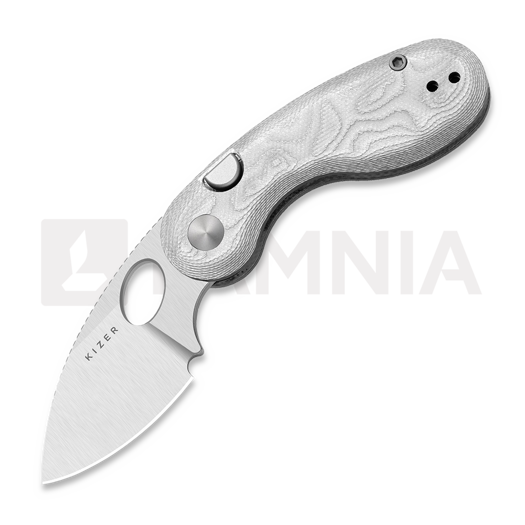 Складной нож Kizer Cutlery Microbe 14C28N, Silver Glass Fiber, Satin