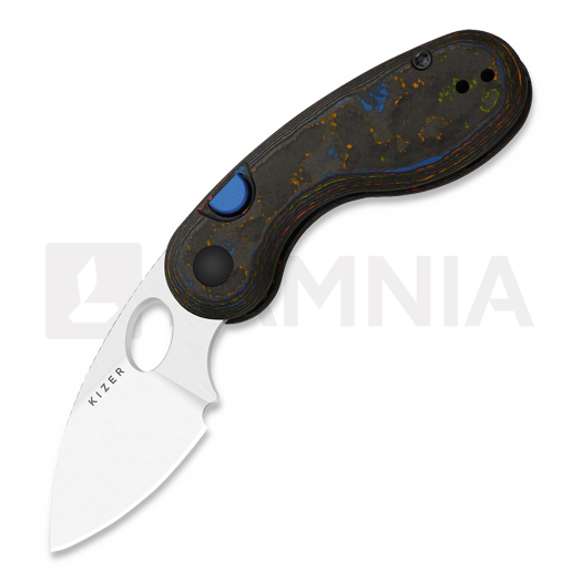 Kizer Cutlery Microbe M390 folding knife, 80's Camo Carbon Fiber, Satin