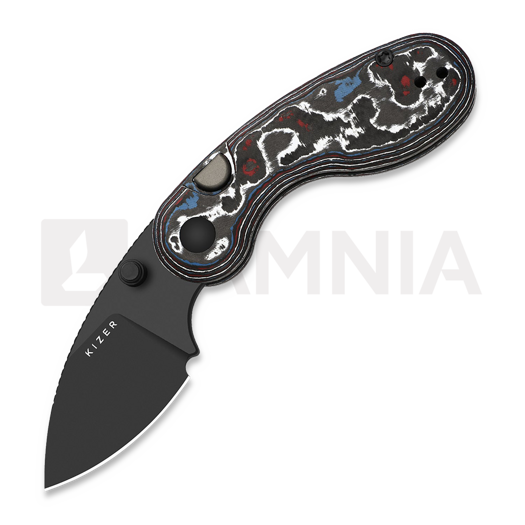 Navalha Kizer Cutlery Microbe M390, Fat Carbon, DLC