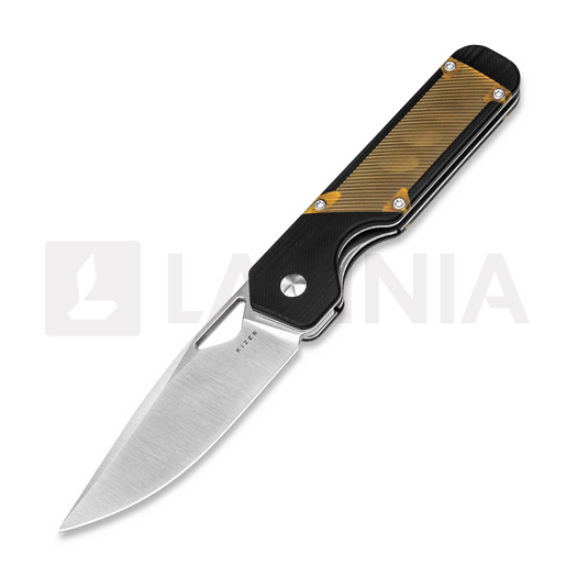 Kizer Cutlery Militaw 154CM 접이식 나이프, Black G-10/PEI