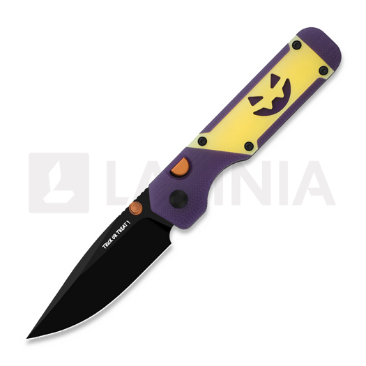 Saliekams nazis Kizer Cutlery Militaw 3.1 2026 Halloween Special, Black PVD M390, GID G-10 & Acrylic