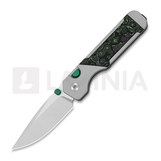 Kizer Cutlery Militaw 315 M390 kääntöveitsi, Jungle Wear FatCarbon & Black Aluminum, Satin