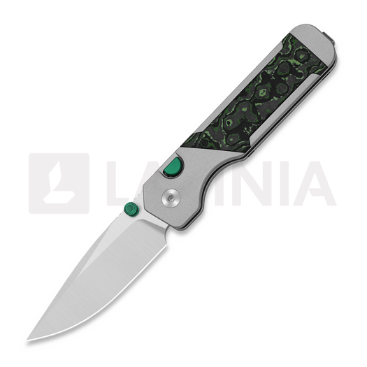 Kizer Cutlery Militaw 315 M390 folding knife, Jungle Wear FatCarbon & Black Aluminum, Satin