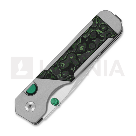 Складной нож Kizer Cutlery Militaw 315 M390, Jungle Wear FatCarbon & Black Aluminum, Satin
