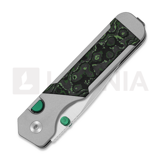 Складной нож Kizer Cutlery Militaw 315 M390, Jungle Wear FatCarbon & Black Aluminum, Satin