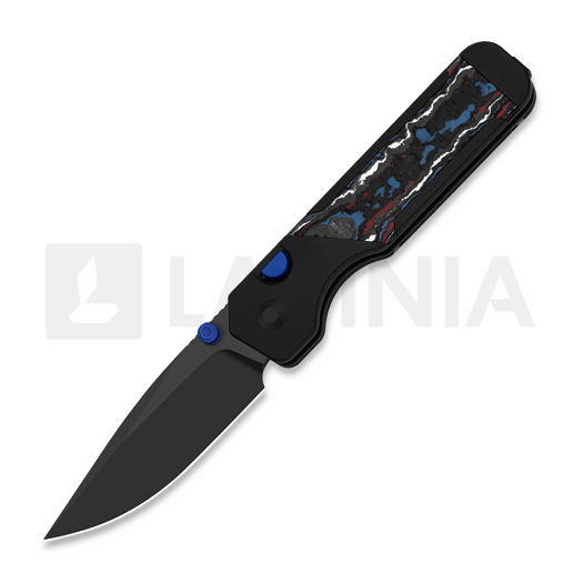 Складной нож Kizer Cutlery Militaw 315 M390, Nebula FatCarbon & Black Aluminum, Matte DLC Ultra