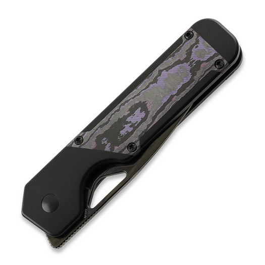Kizer Cutlery Militaw, Black Titanium/Purple Haze Fatcarbon